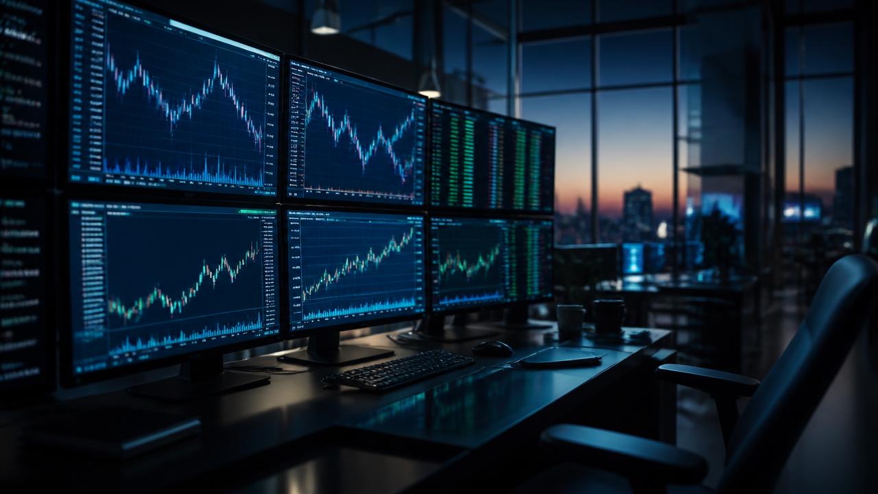VaultX trading desk with live market charts
